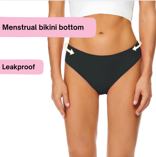 Leakproof menstrual bikini bottoms