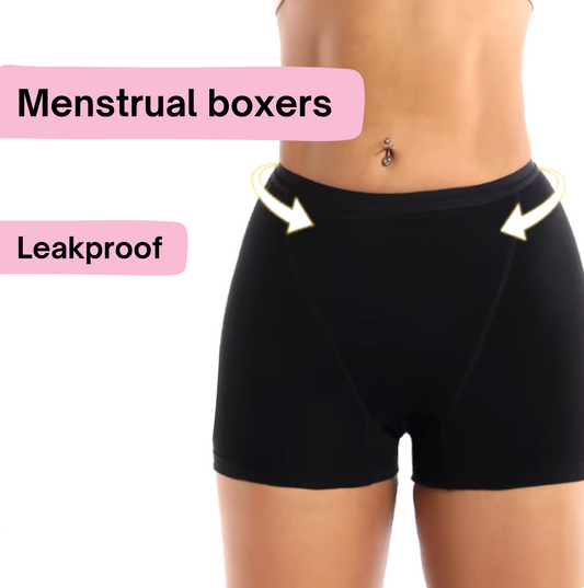 Leakproof menstrual boxers